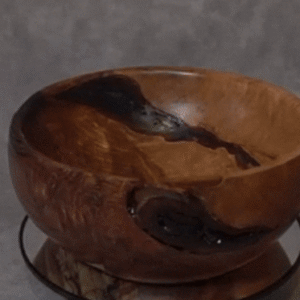 Big Leaf Maple Burl bowl. With inclusions